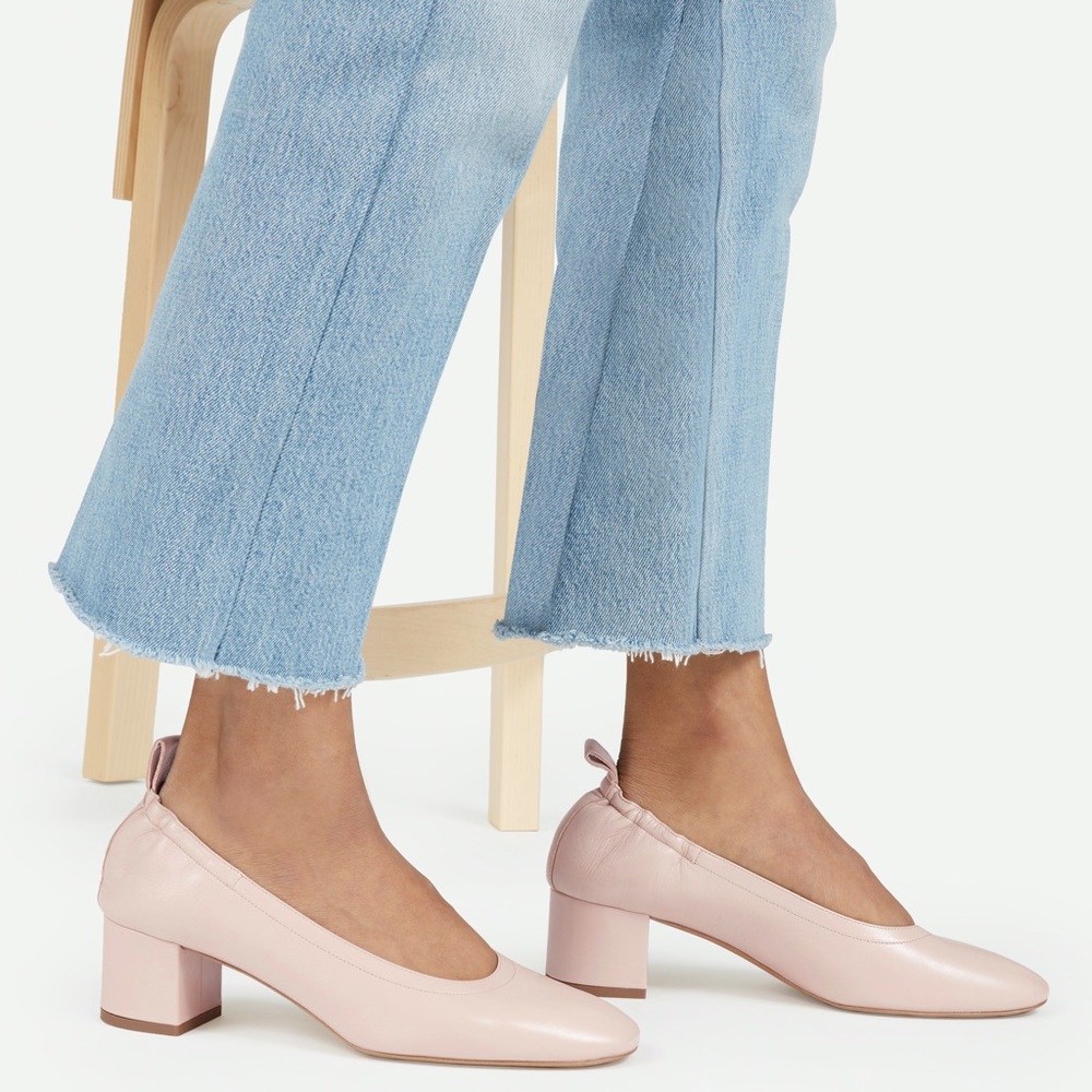 Everlane The Day Heel Pale Pink